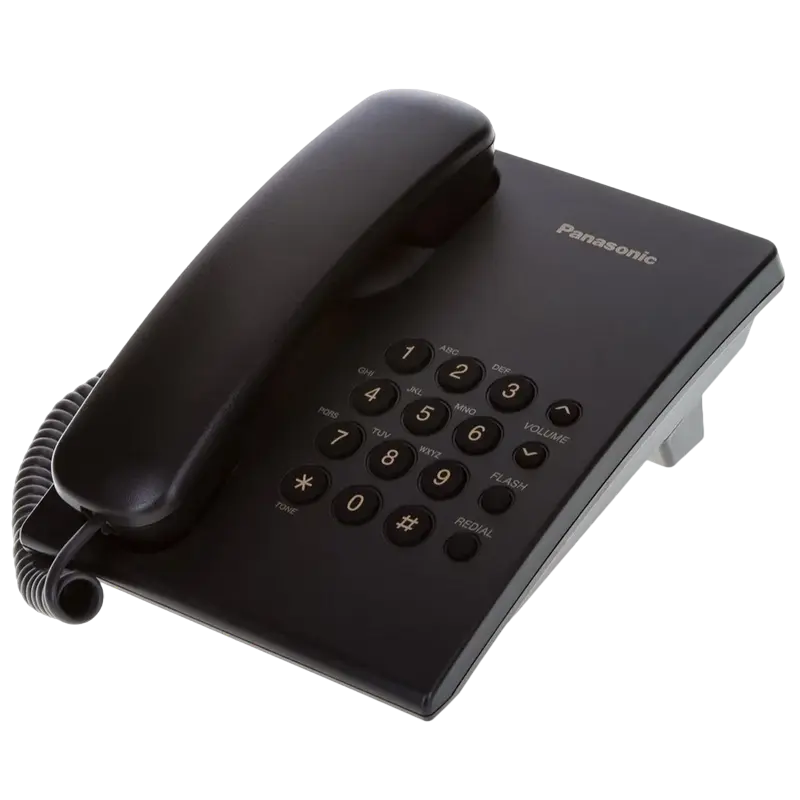 Telefon cu fir Panasonic KX-TS2350, Negru