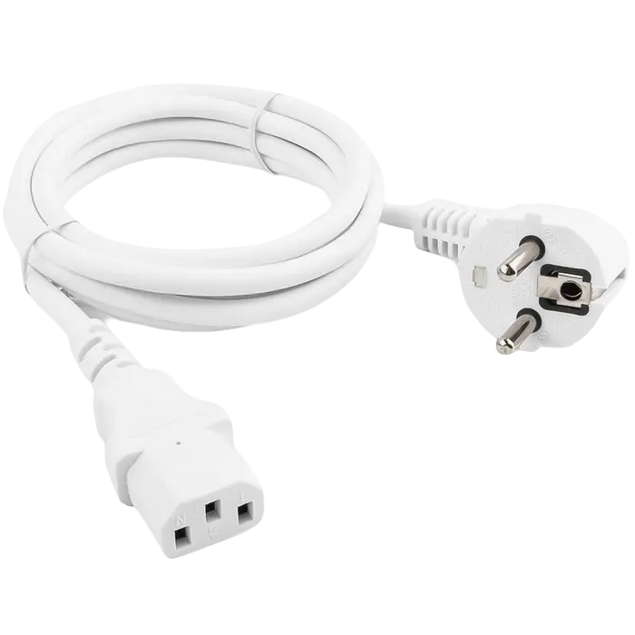 Cablu de alimentare Cablexpert PC-186W-VDE, 1.8 m, Alb