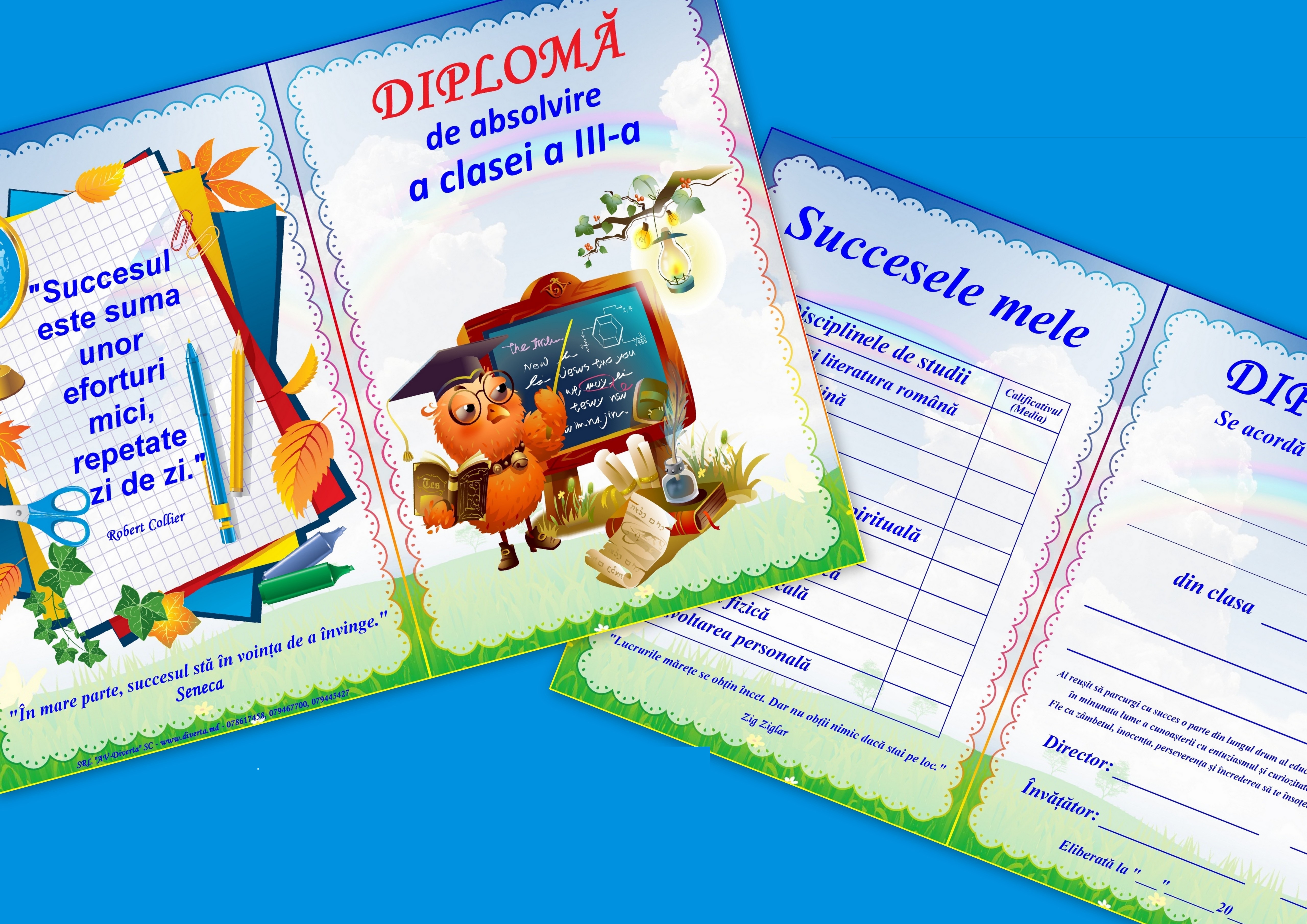 Diplomă de absolvire a clasei a III-a art.DCL3S-1.1