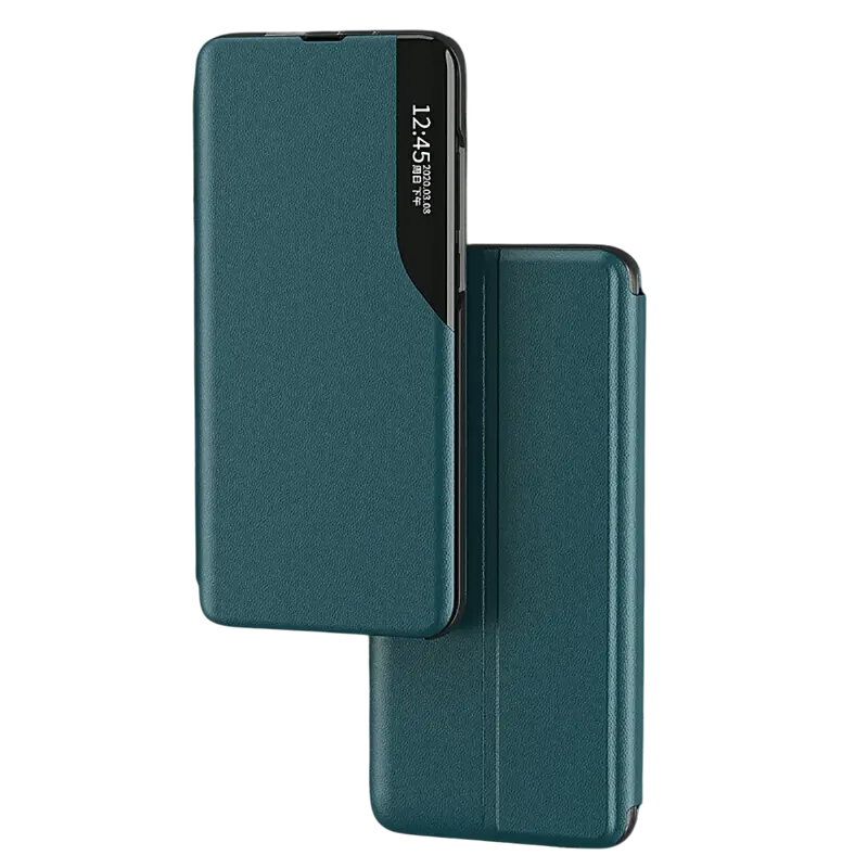 Husă tip carte Xcover Galaxy A03 - Soft Book View Series, Verde