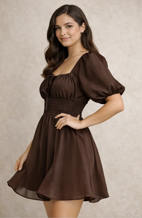 Rochie Nola ciocolată