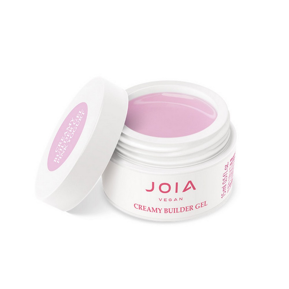 Creamy Builder Gel JOIA vegan, Iaurt roz, 15 ml