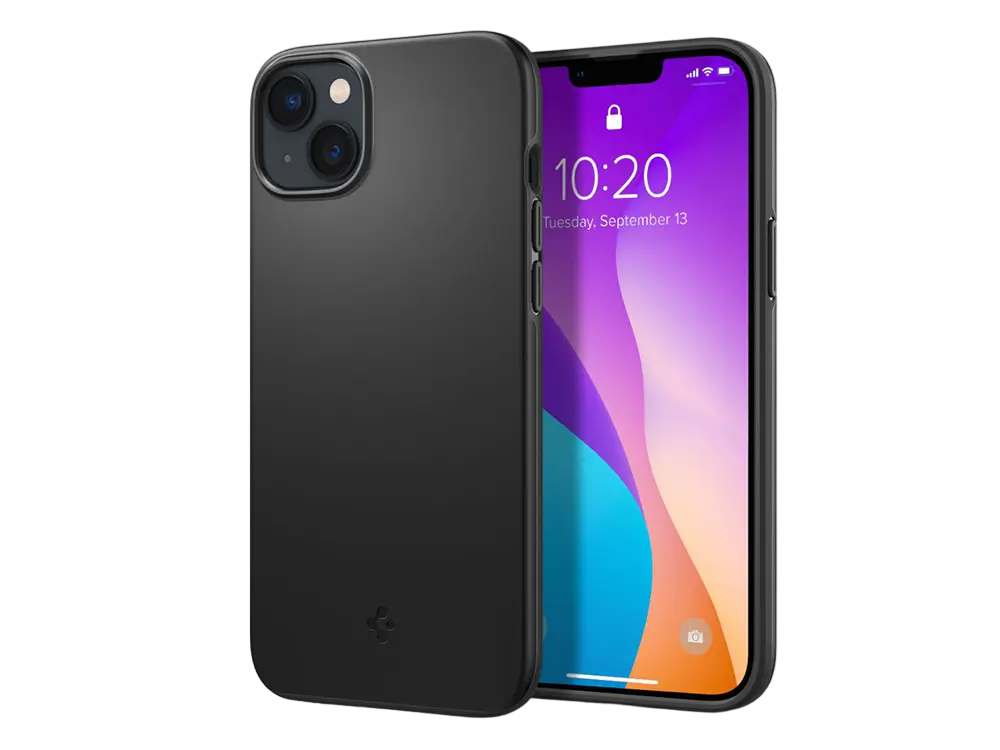 Husă Spigen iPhone 14 Plus, Thin Fit, Negru