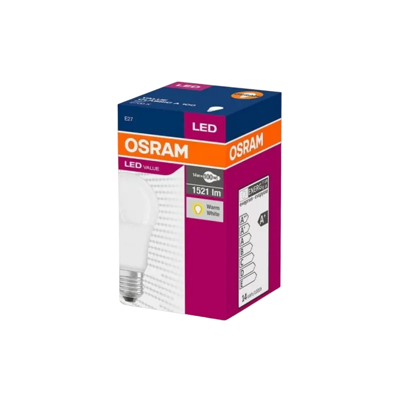 Bec cu LED Osram VALUECLA100 13W/865, E27, Alb