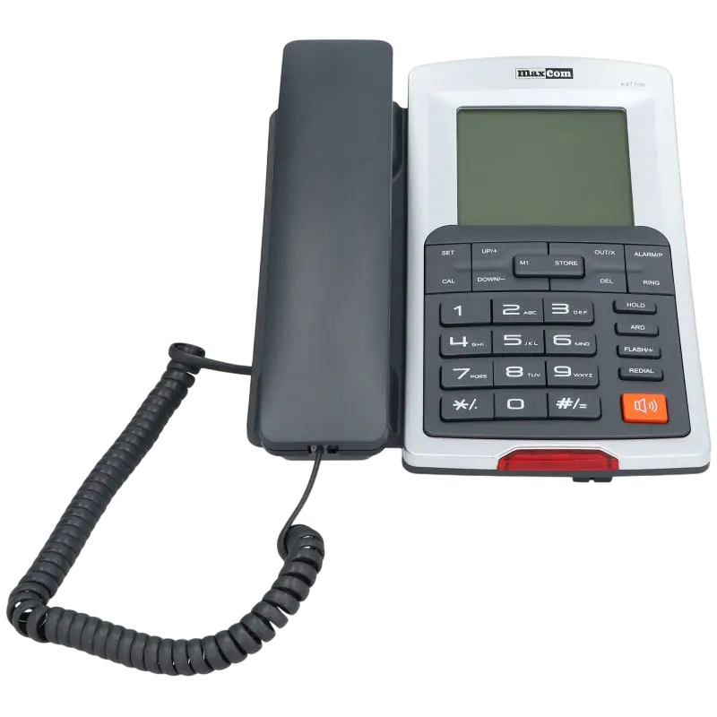 Telefon cu fir MaxCom KXT709, Argintiu