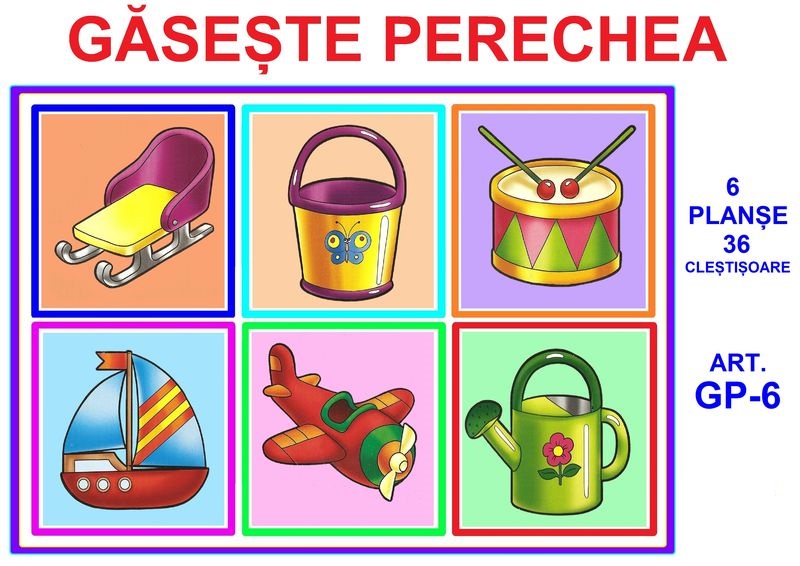 GP-6 Joc cu cleşte Găseşte perechea