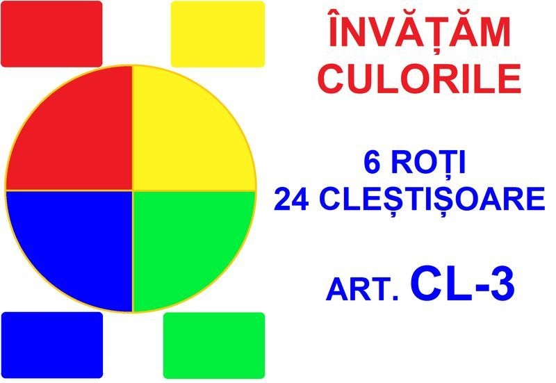 CL-3 Joc cu cleşte Învăţăm culorile