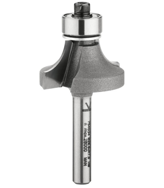 Freza semirotund cu rulment pentru lemn 19,1х9,5х49mm tija 6mm Hikoki