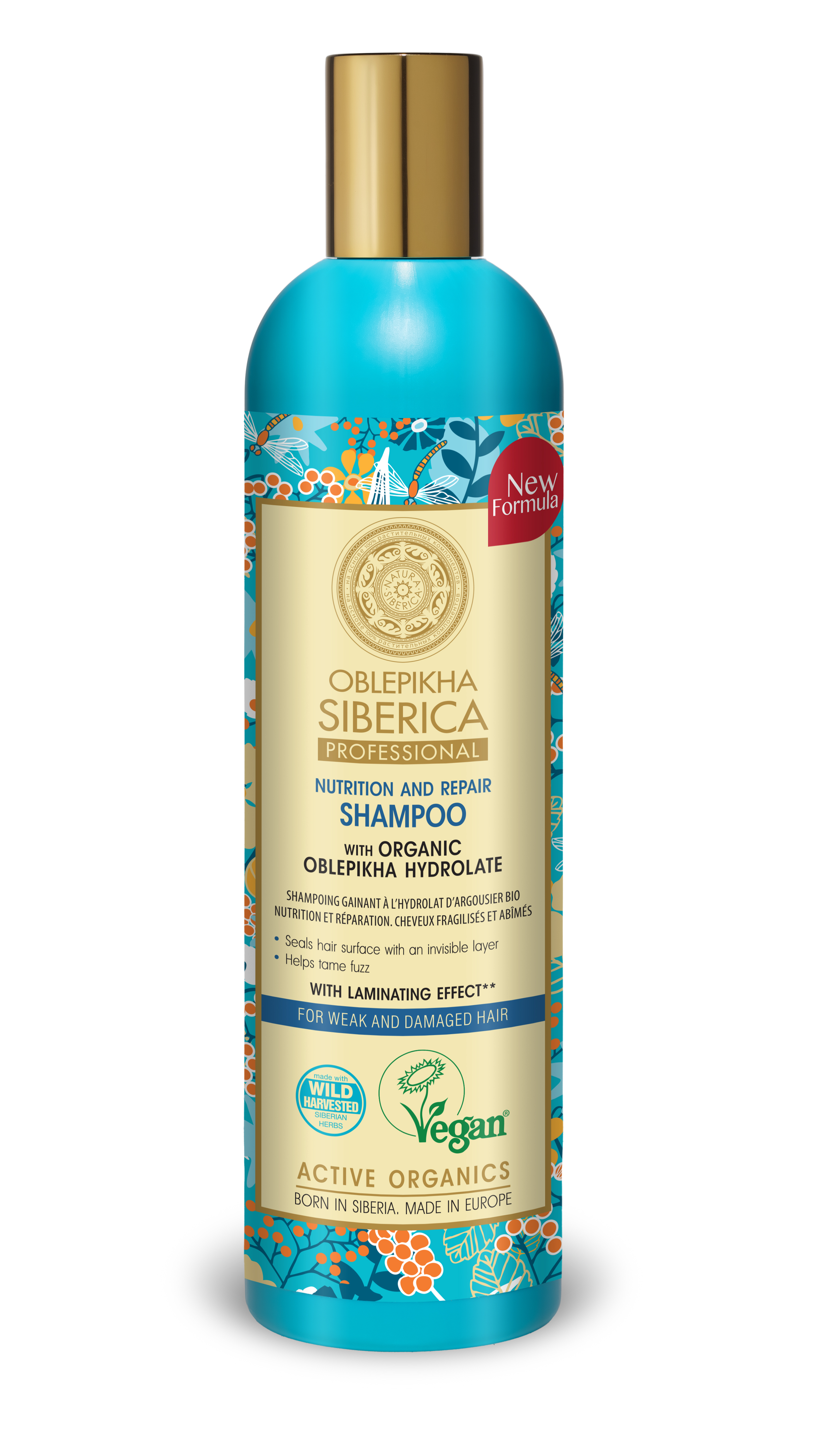 NS Oblepikha siberica Șampon pentru păr deteriorat 400 ml