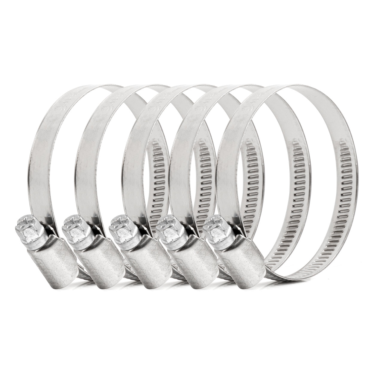 04588 Clema cu surub 5pcs. 40-60mm/9mm W2 metal