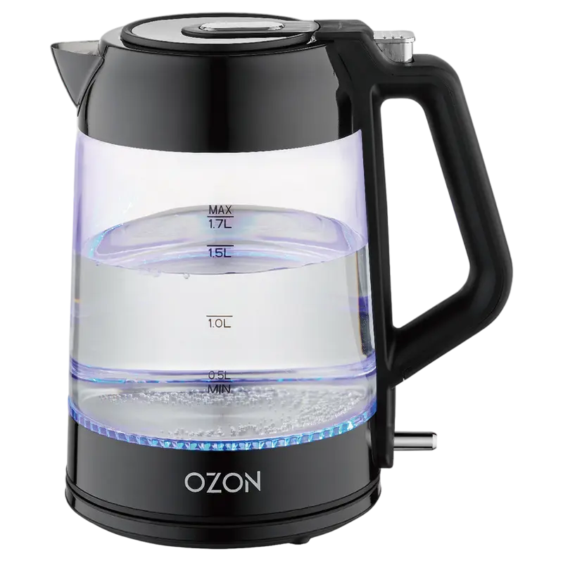 Fierbător electric OZON EKC-1705A-GS, Negru
