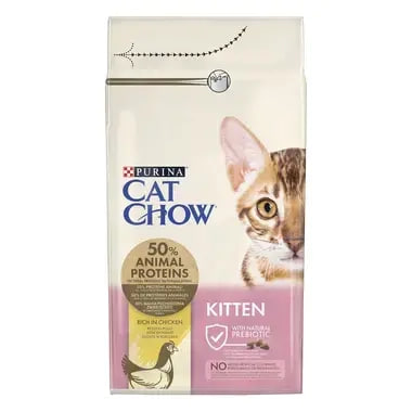 Hrană uscată pentru pisici Purina Cat Chow Kitten Rich in Chicken 1.5kg
