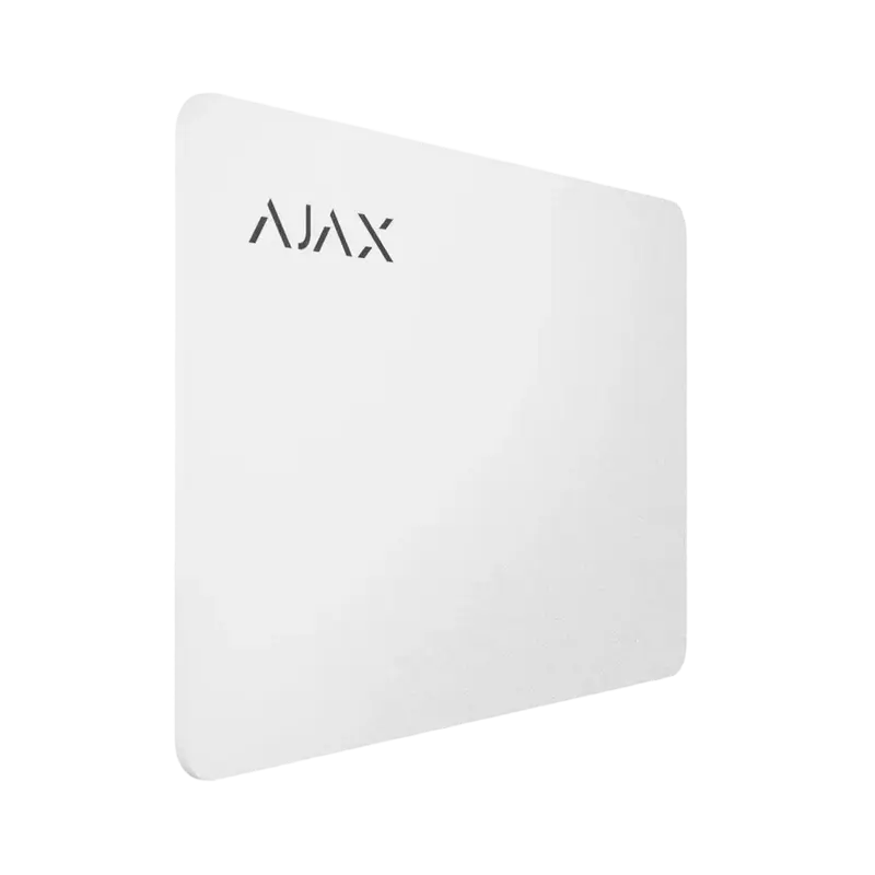 Card securizat fără contact Ajax Pass, Alb