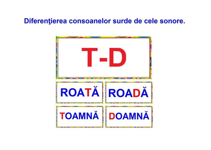 L-146 Diferenţierea consoanelor surde de cele sonore