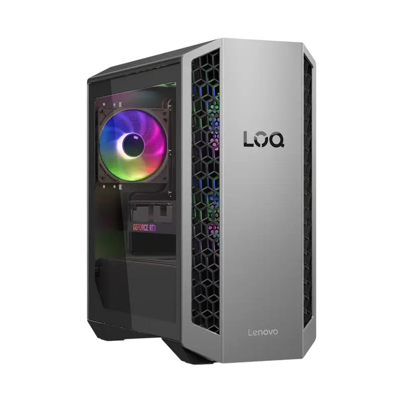Sistem Desktop PC Lenovo LOQ Tower 26ADR10, Turn, AMD Ryzen 7 8745HX, 32GB/1024GB, nVIDIA GeForce RTX 5060 Ti