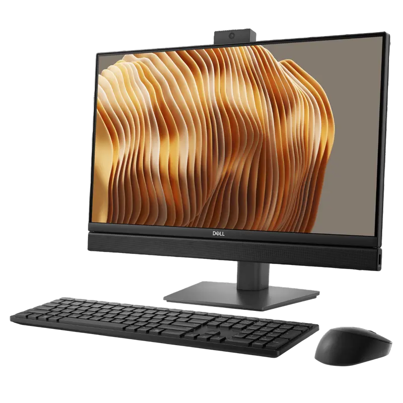 Computer All-in-One DELL QC24250, 24", Intel Core Ultra 7 256, 16GB/512GB, Windows 11 Pro, Negru