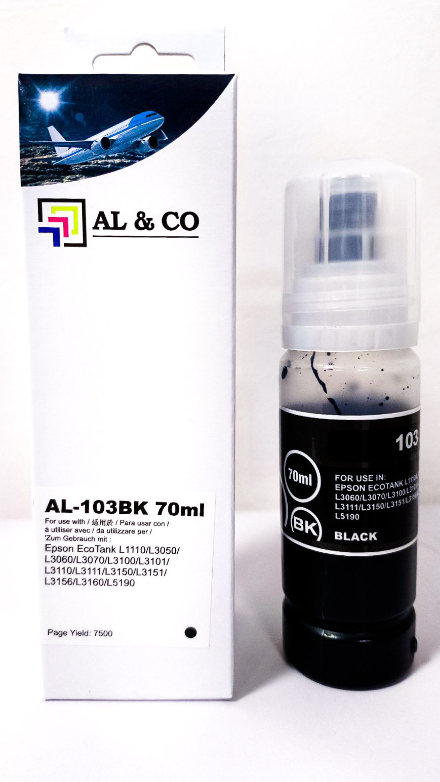 Cerneală Epson Premium compatibilă T00S14A (103) Black for L1110/ 31xx/ 32xx/ 5xxx, 70ml