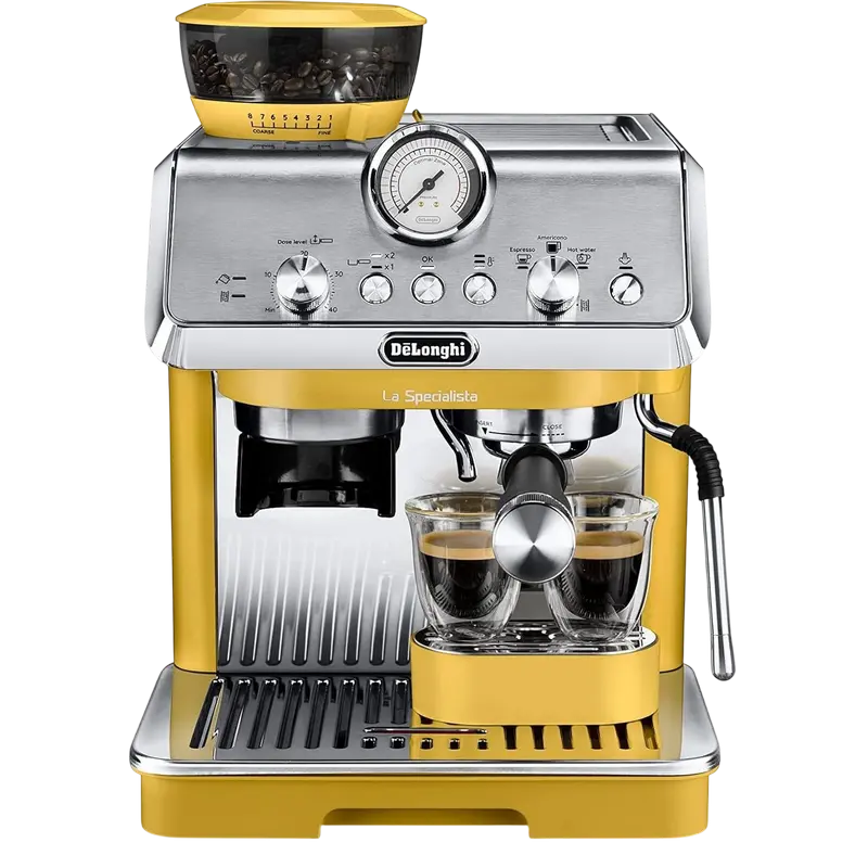 Cafetiera manuala DeLonghi EC9155.YE, 1400W, Galben