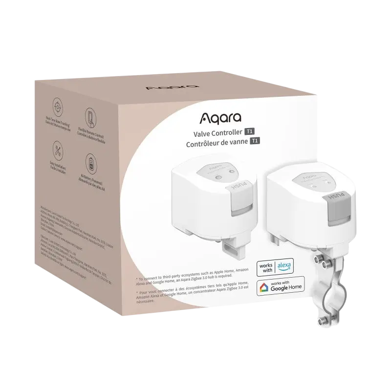 Robinet De Închidere Apei Fără Fir AQARA Valve Controller T1, Alb