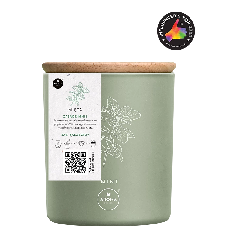 Aroma Lumanare cu Semințe și Aroma de Minta 150g