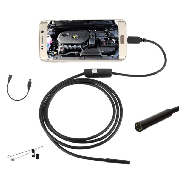 Cameră Endoscopică Inspecție USB 3 în 1 (Type-C, Micro-USB, USB)