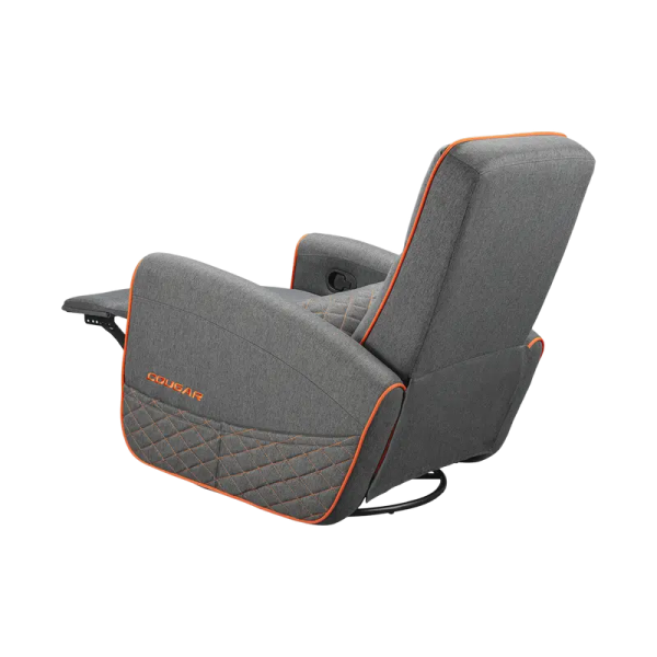 Scaun Gaming Cougar FIDOM, Imitație de in, Gri | Portocaliu