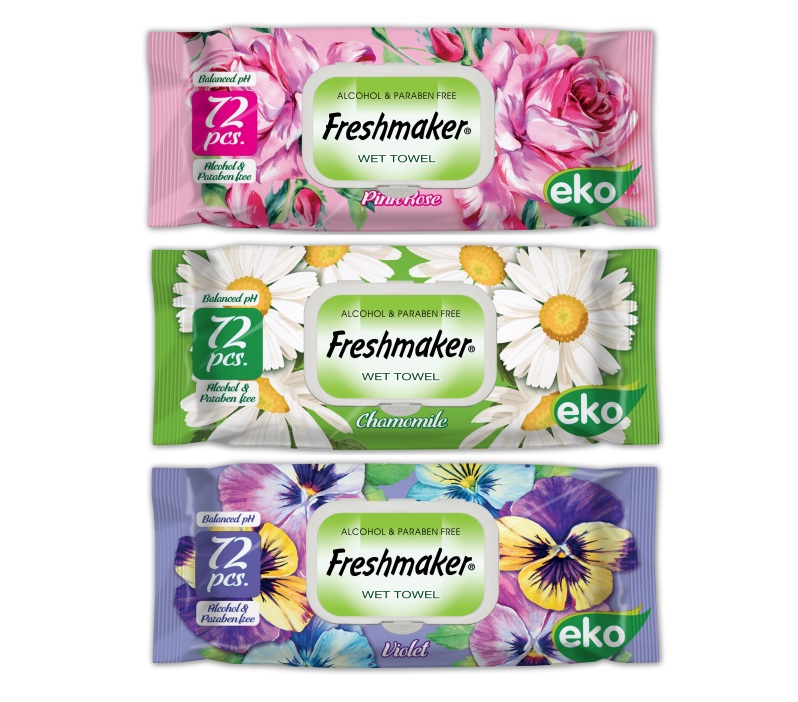 Servetele umede  ECO Freshmaker  72 buc.