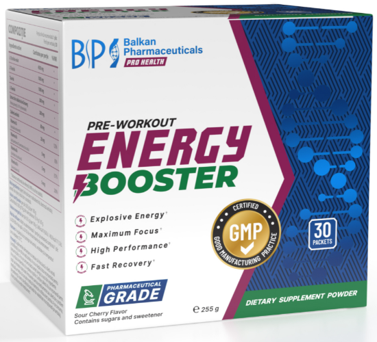 Energy Booster 255 g (30 plicuri) | Balkan Pharmaceuticals
