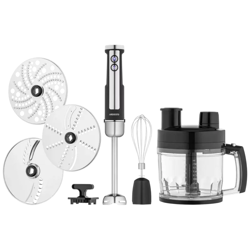 Blender de mână Ardesto HBSG-1000WHCHSL, Negru | Argintiu
