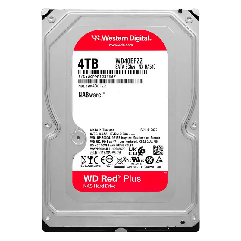 Unitate HDD Western Digital WD Red Plus, 3.5", 4 TB <WD40EFZZ>
