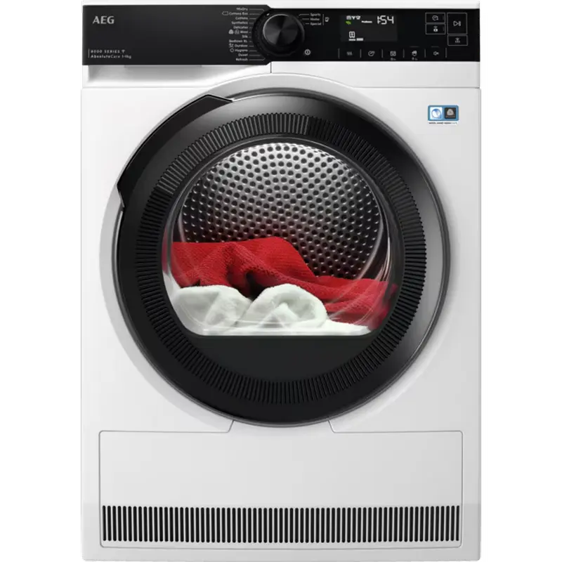 Uscător de rufe AEG TR839P4CE, 9kg, Alb