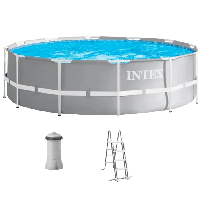 Piscină cu cadru metalic Intex Prism Frame, 8592L, Gri, 26716