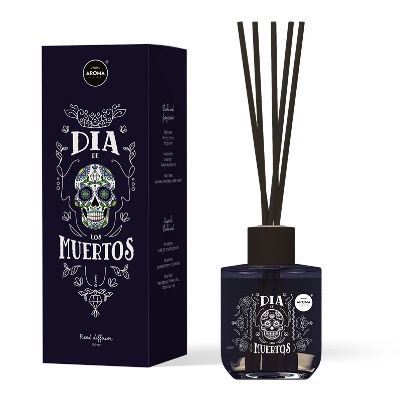 Aroma Home Sticks Dia de Los Muertos, Black Oudt,aromatizator 100ml