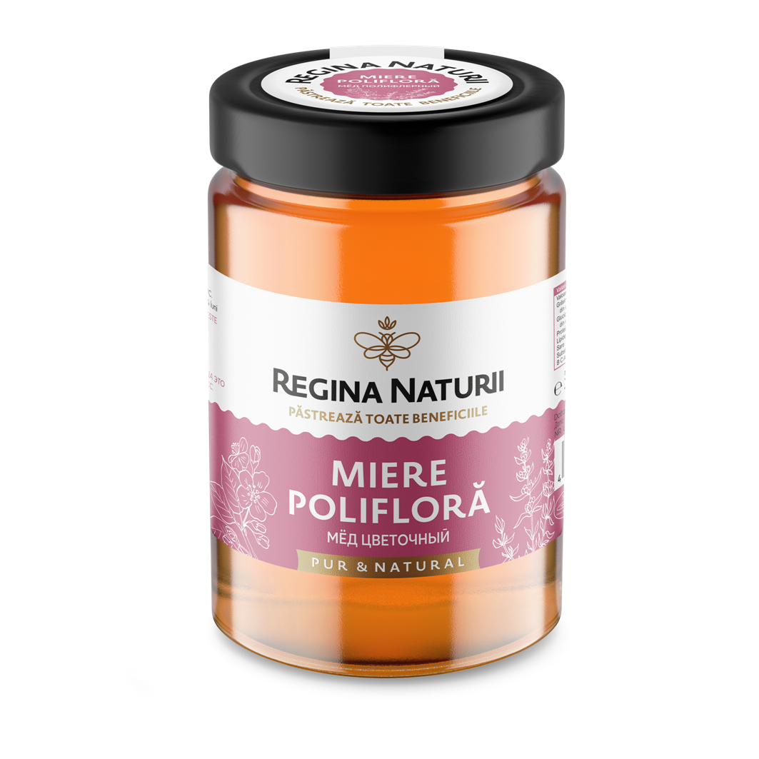 Miere polifloră 380g Regina Naturii