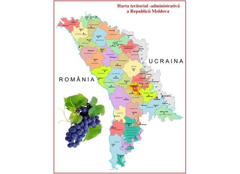 D8-31 Harta Republicii Moldova (A4)
