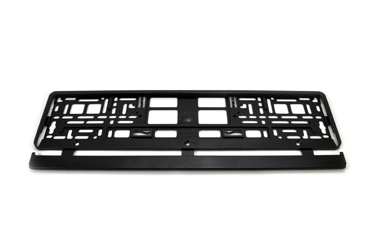 01162 Placuta numar de inmatriculare Black cu EAN