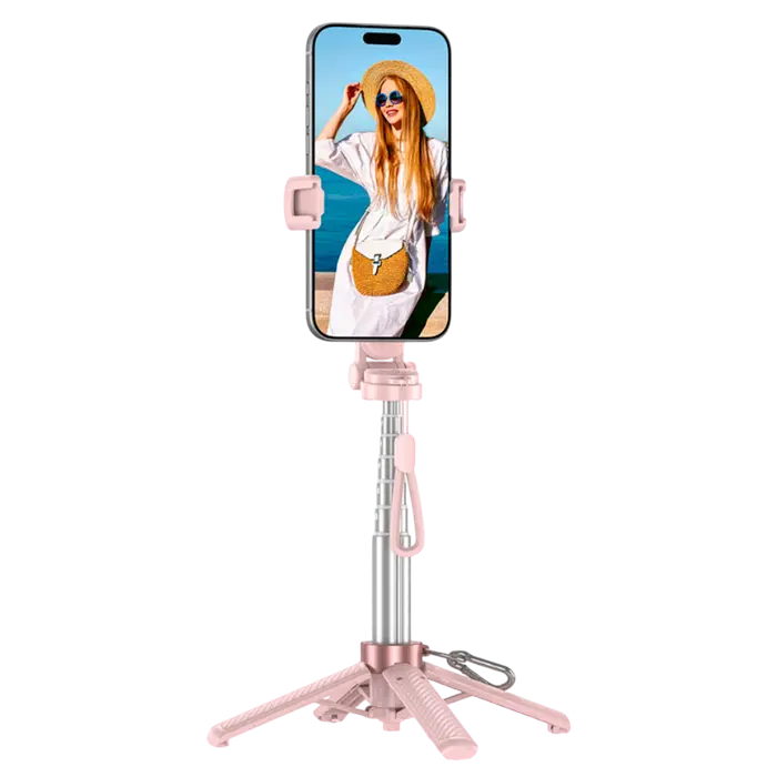 Tripod & Selfie Stick Portable XO SS29 (64cm), Pink