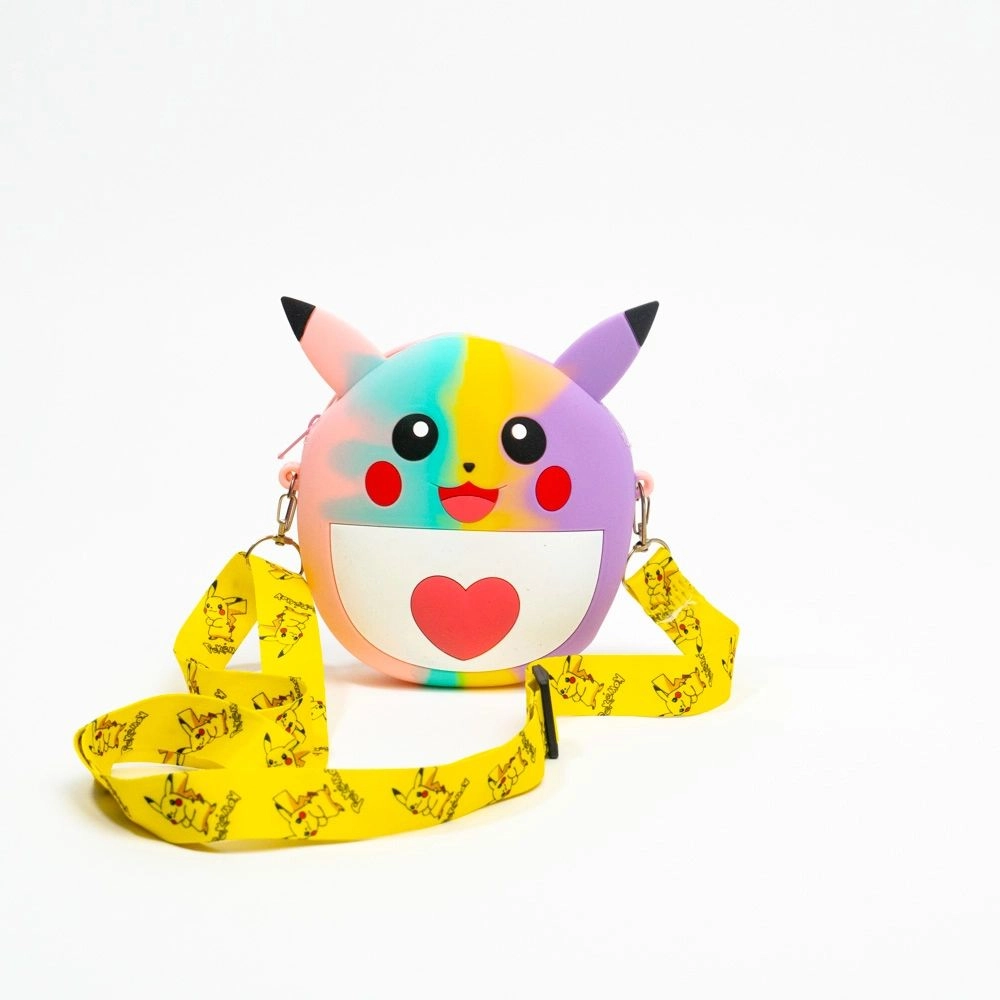 Geantă silicon mică Pikachu 15 pe 10 pe 3,5 cm