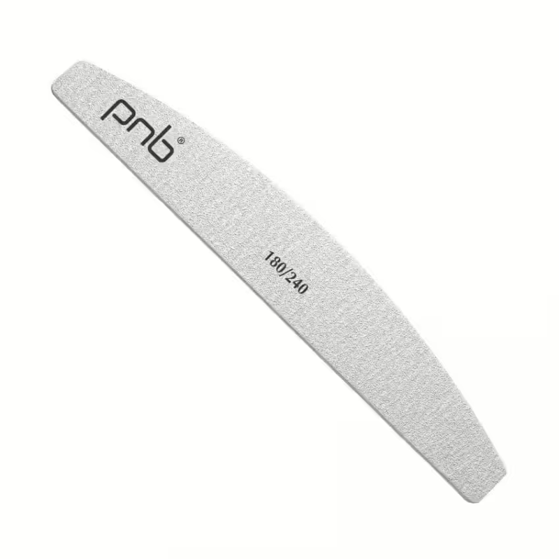 Pilă pentru unghii PNB 180/240 Gray, semilună