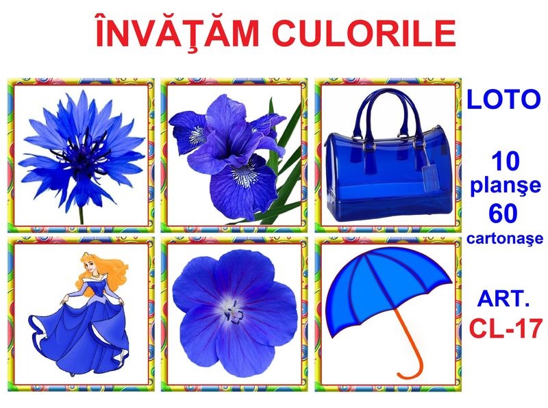 CL-17 Joc Loto Învăţăm culorile