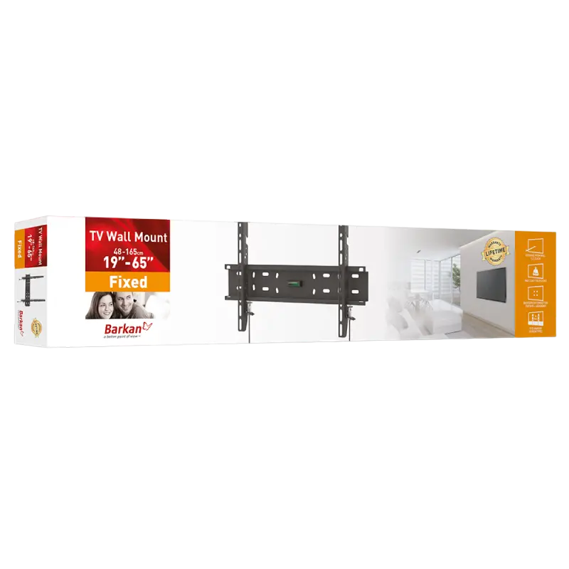 Suport fixat pe perete BARKAN E30, Negru