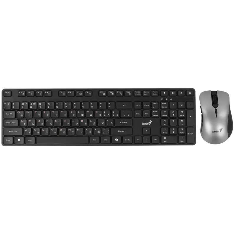 Set Tastatură + Mouse Genius KM-8216S, Fără fir, Negru