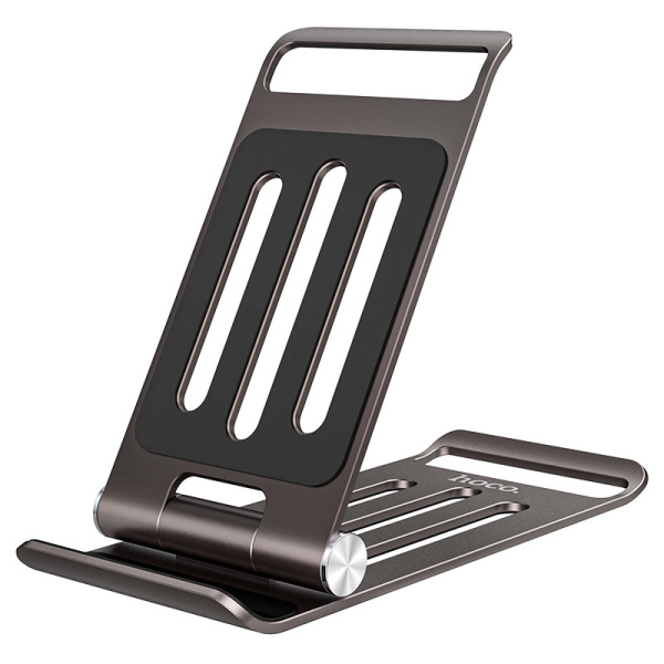 Hoco PH49 Elegant metal folding desktop holder Gray