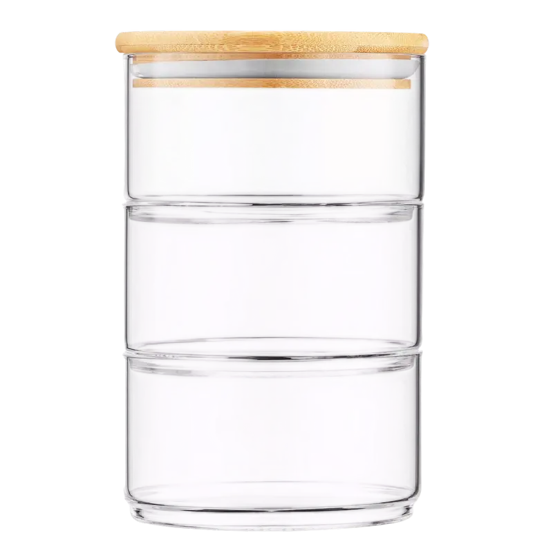 Set de containere Ardesto Midori AR1203CB, 3 buc, 400 ml, Transparent