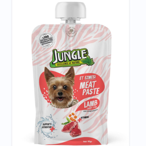 Jungle tasty meat paste Lamb carrot&Pea for DOG 90gr/10(JNGC-010)