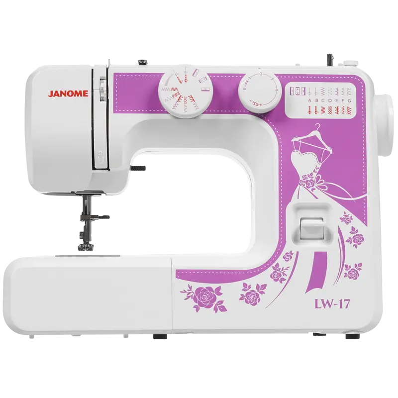 Mașină de cusut JANOME LW17, Alb