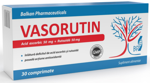Vasorutin, 30 comprimate | Balkan Pharmaceuticals