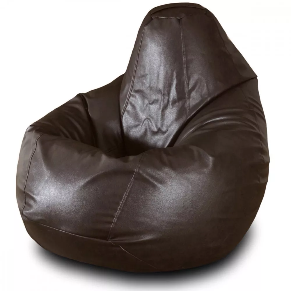 Fotoliu Bean Bag pară mărimea XL din ecopiele MAX culoarea cafenie