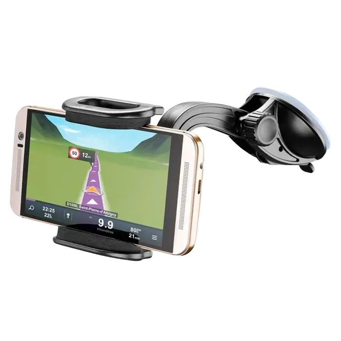 Suport Auto Cellularline Hug Flexi - Universal, Negru