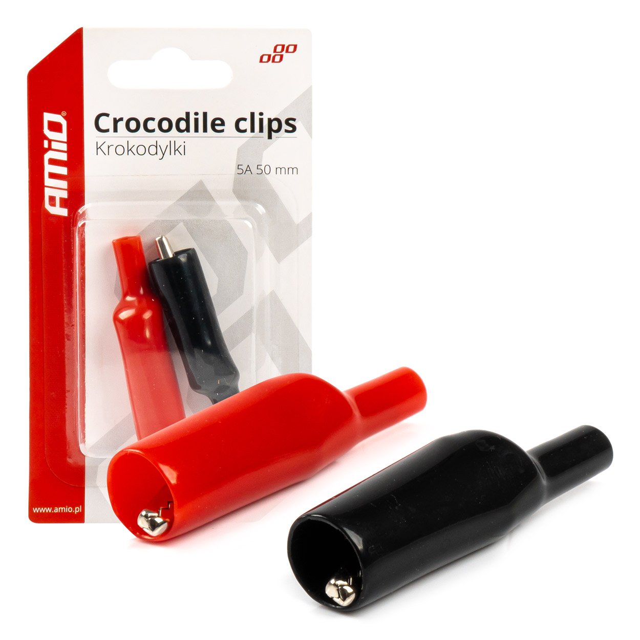03045 Cleme de stringere Crocodile  5A 50mm 2 buc